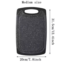 Planche à découper DuraLite Premium de taille moyenne affichant les mesures