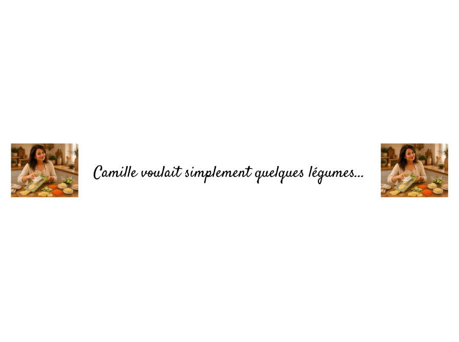 Camille voulait simplement trancher quelques légumes…