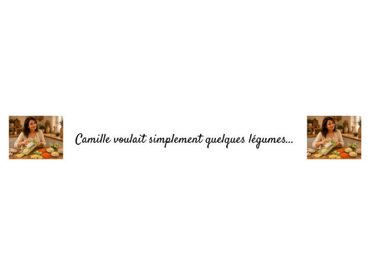 Camille voulait simplement trancher quelques légumes…