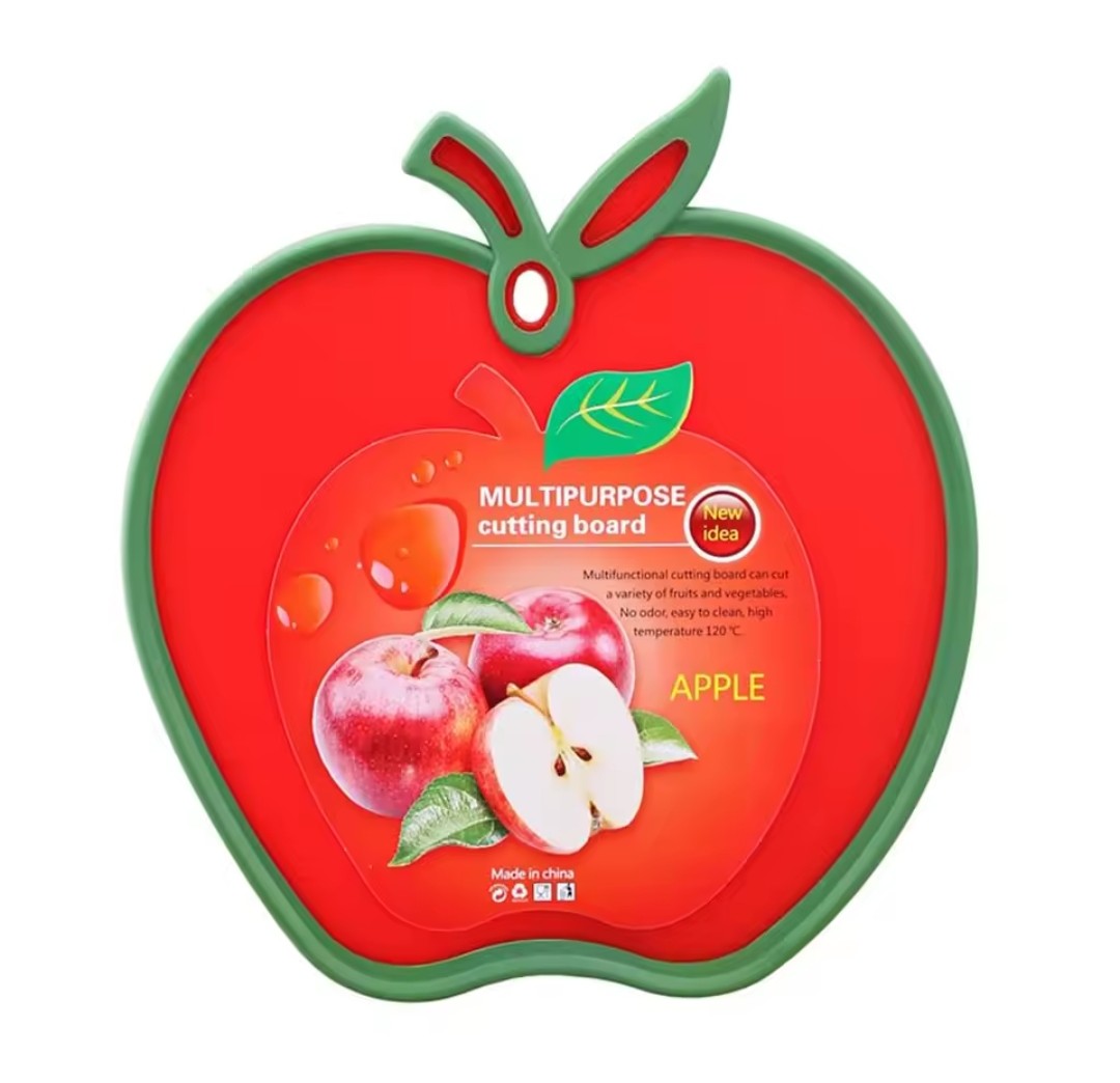 image de la planche à découper en forme de pomme