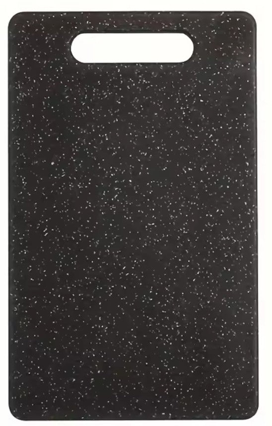 Image de la petite planche à découper imitation marbre noir sur fond blanc
