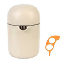 Image du presse agrume art déco de couleur crème avec un accessoire pour peler le fruit